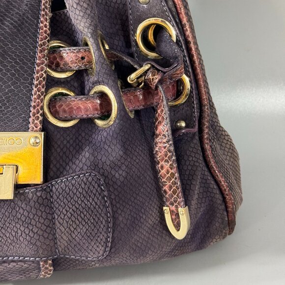 Authentic Vintage Jmmy Choo Ramona Embossed Snake Skin Purse - Picture 3 of 14